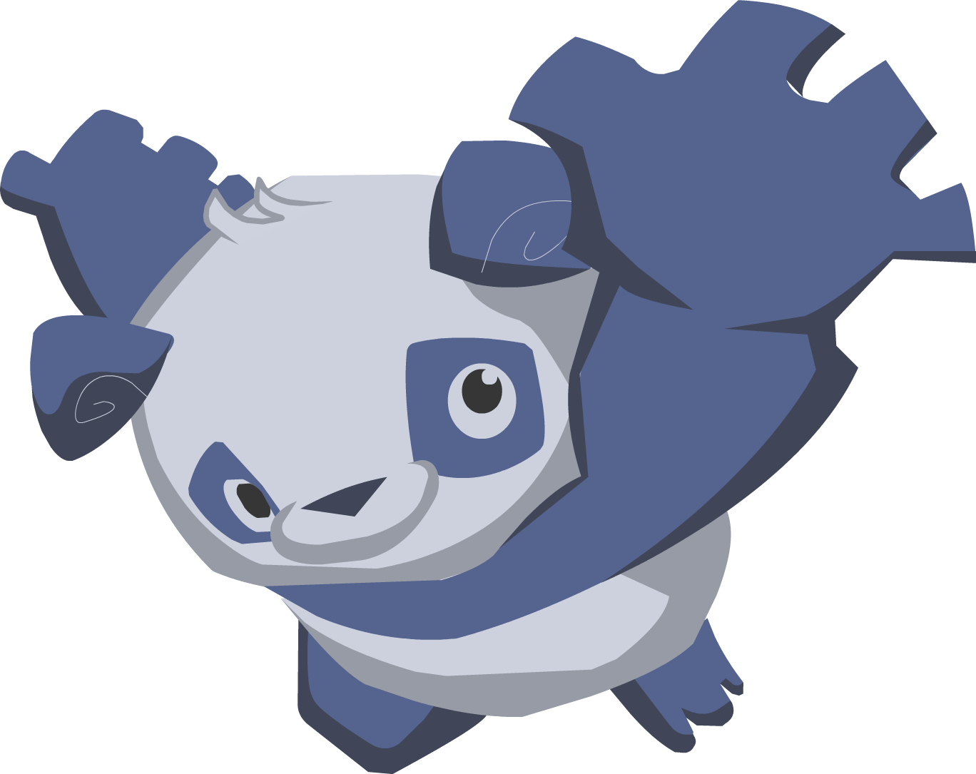 Animal_ Jam_ Blue_ Panda_ Character PNG Image