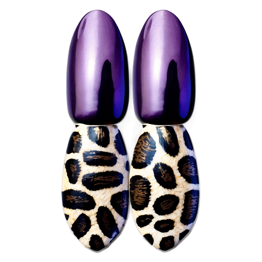 Animal Print Acrylic Nails Png Twq28 PNG Image