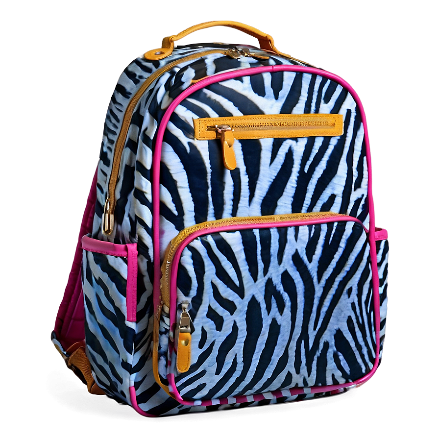 Animal Print Bookbag Png Rye PNG Image