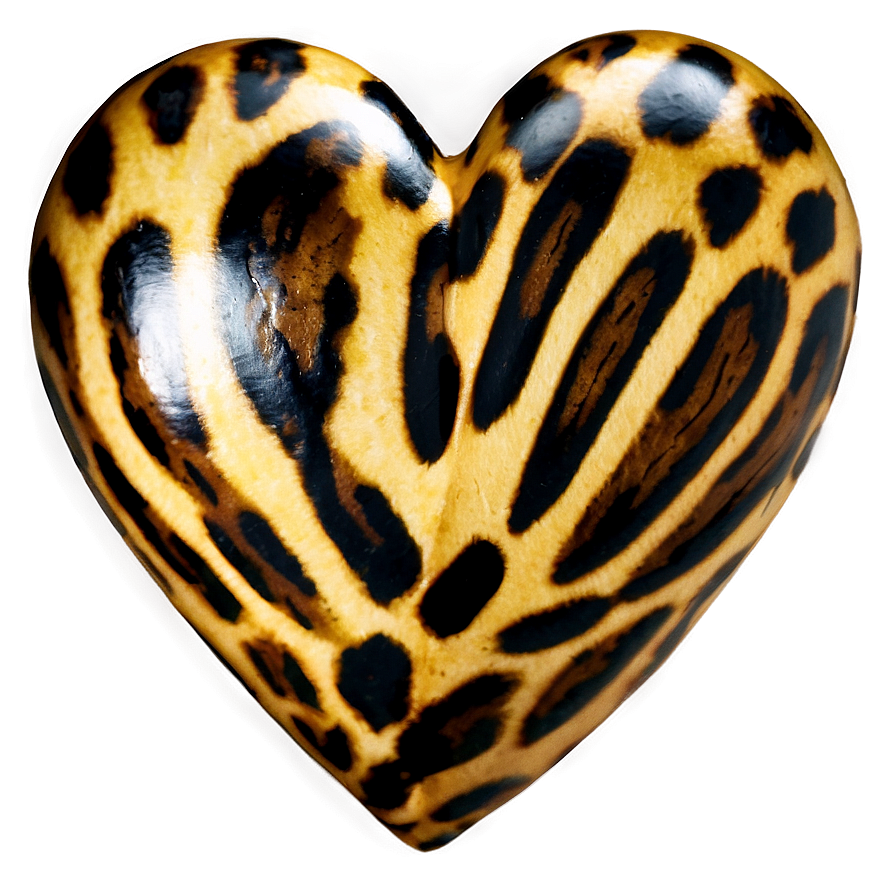 Animal Print Heart Shape Png 92 PNG Image