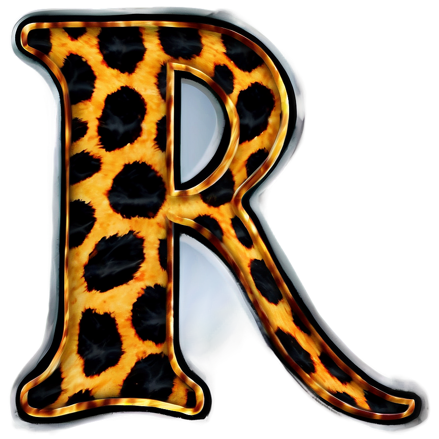 Animal Print Letter R Png 44 PNG Image