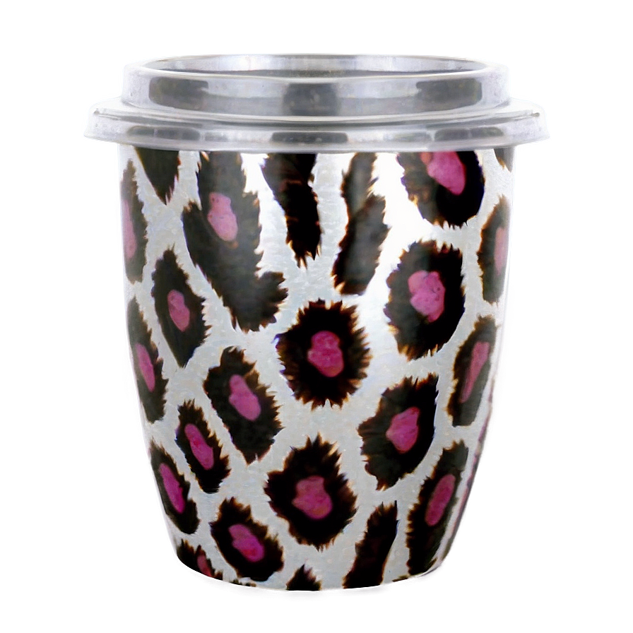 Animal Print Tumbler Cup Png Lop PNG Image