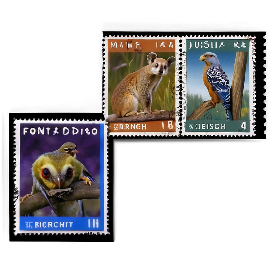 Animal Series Postage Stamp Png 06122024 PNG Image