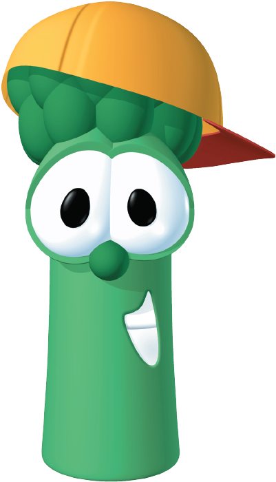 Animated Asparagus Character Cap PNG Image