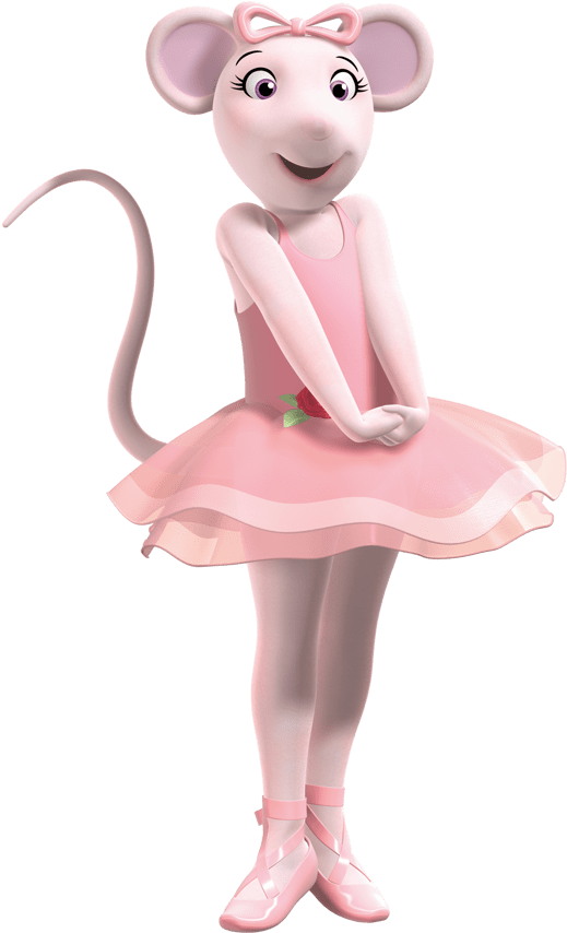 Animated Ballerina Mouse Character PNG Image