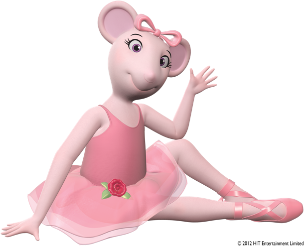 Animated Ballerina Mouse Character PNG Image