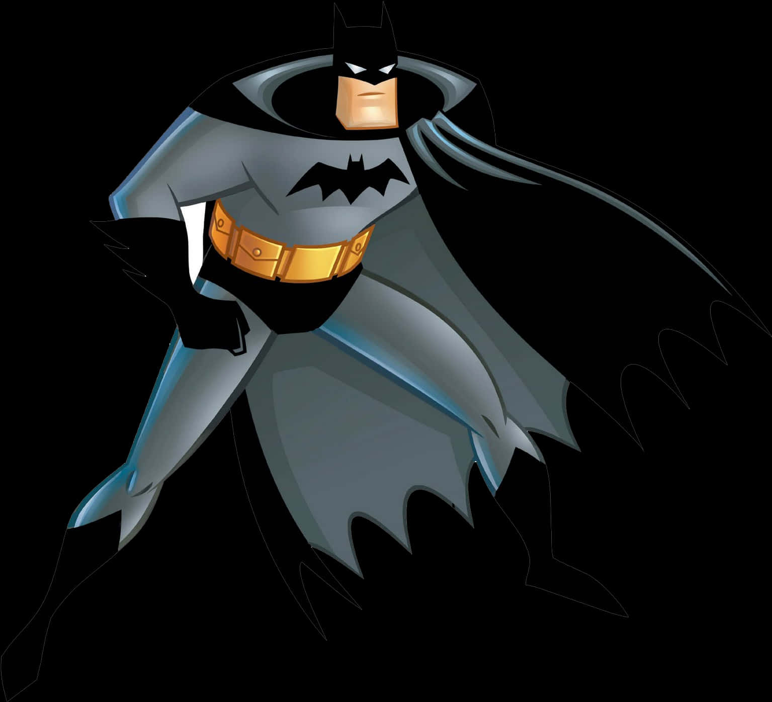 Animated Batman Stance PNG Image