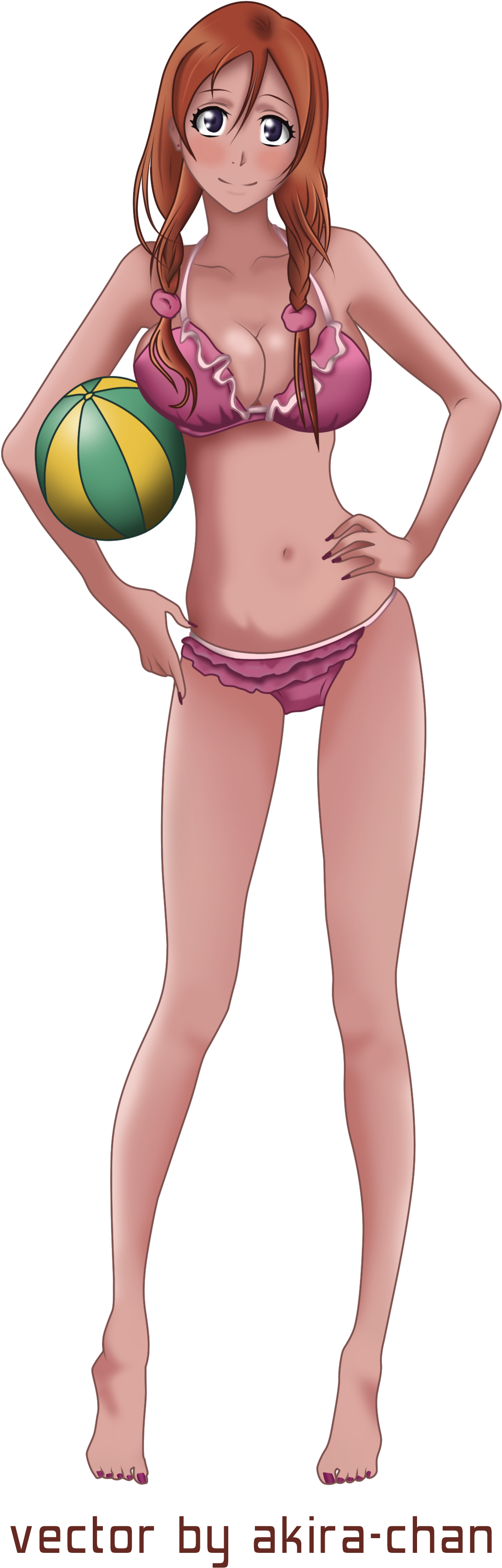 Animated Beach Volleyball Player_ Vector Art PNG Image