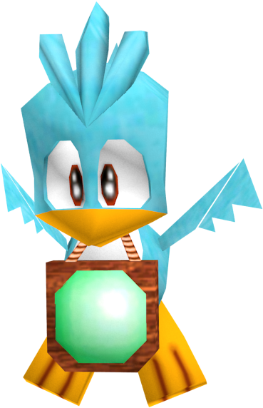 Animated Blue Bird Character Adventure PNG Image