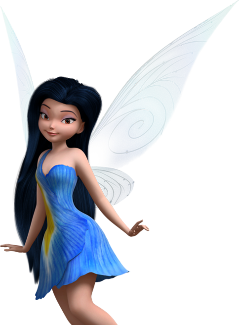 Animated Blue Fairywith Wings PNG Image