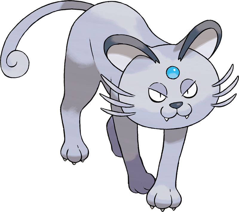 Animated Blue Gem Cat Pokemon PNG Image