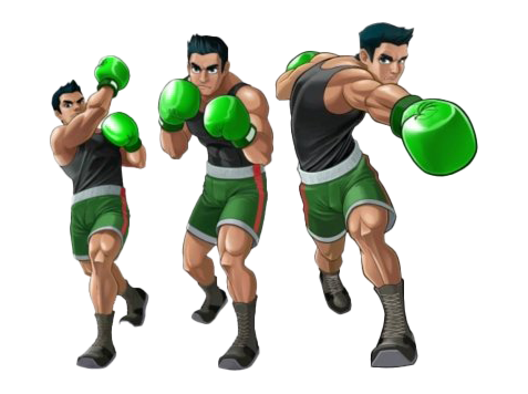 Animated Boxer Poses PNG Image