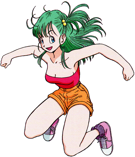 Animated Bulma Jumping Happiness PNG Image