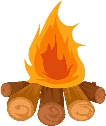 Animated Campfire Graphic PNG Image