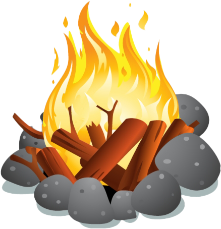 Animated Campfire Illustration.png PNG Image