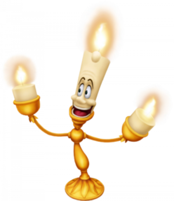 Animated Candelabra Character PNG Image