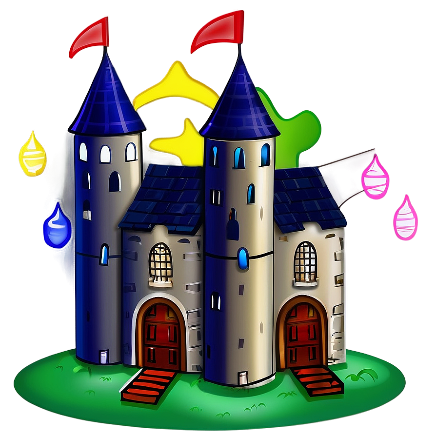 Animated Castle Illustration Png Wdw36 PNG Image