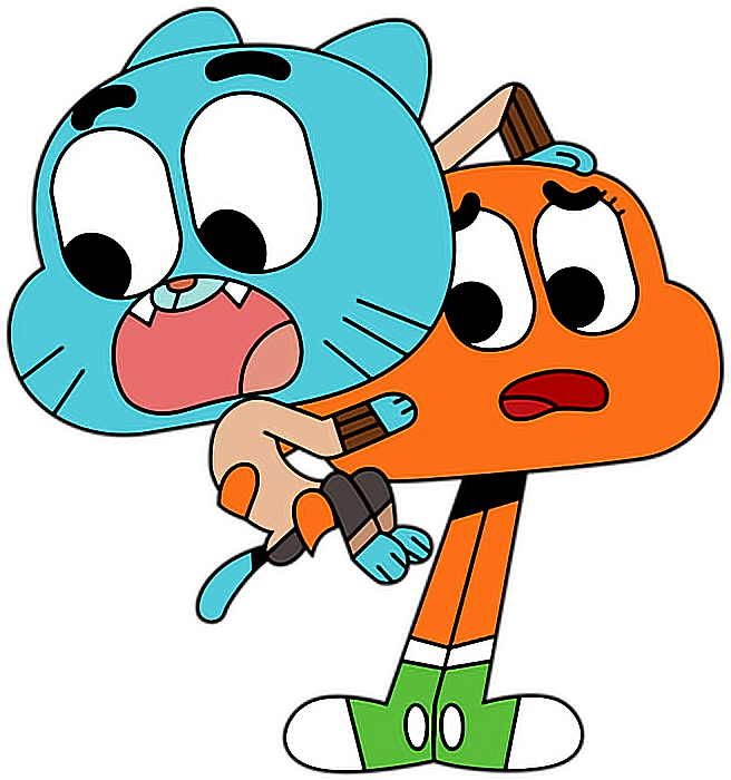 Animated Cat Duo Cartoon PNG Image