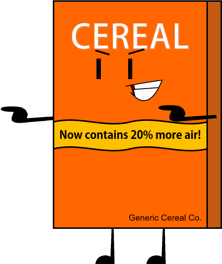 Animated Cereal Box With Air Claim PNG Image