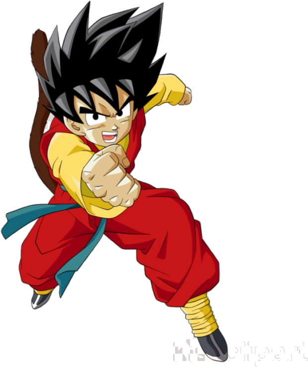 Animated Character Flying Punch PNG Image