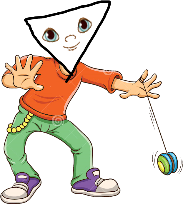 Animated Character Playing Yo Yo PNG Image