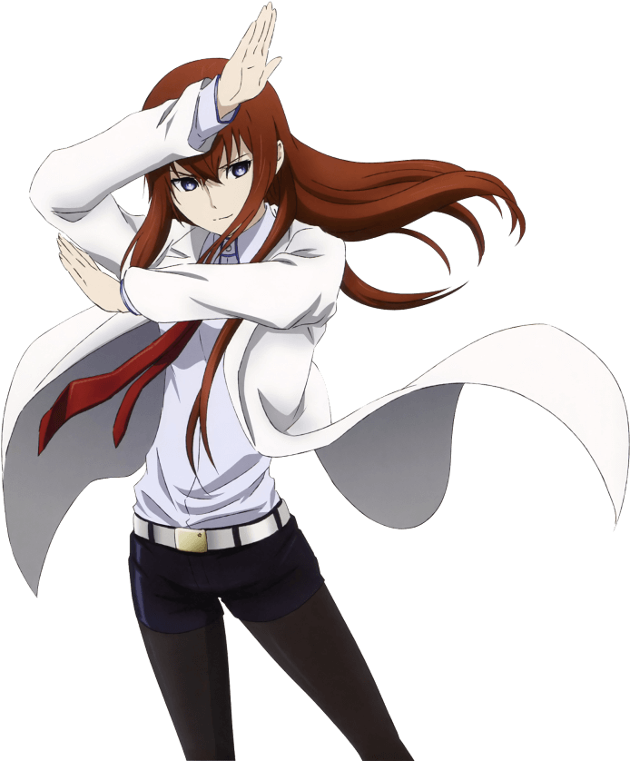 Animated Character White Coat Pose PNG Image