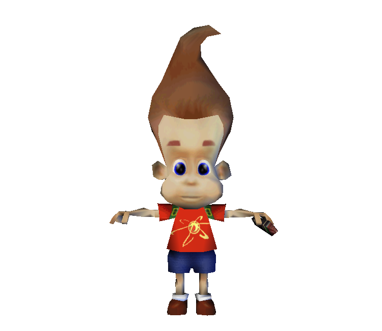 Animated Character With Hair Spike PNG Image