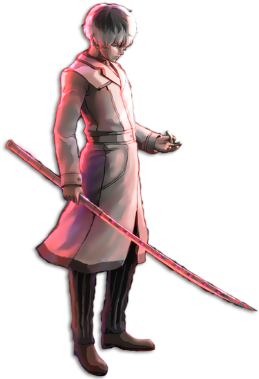 Animated Character With Sword PNG Image