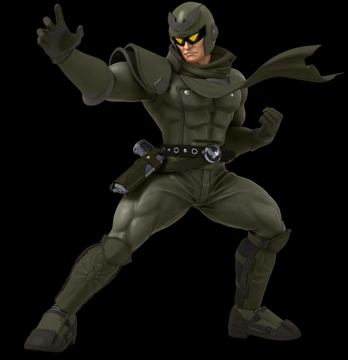 Animated Characterin Action Pose PNG Image