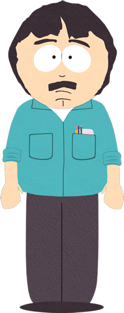 Animated Characterin Blue Shirt PNG Image