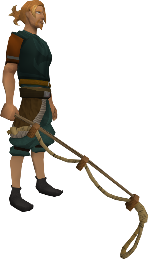 Animated Characterwith Rope Weapon PNG Image