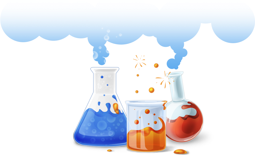 Animated Chemistry Experiment PNG Image