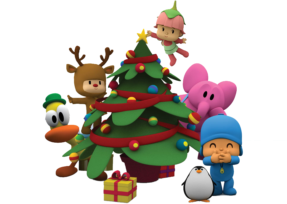 Animated Christmas Celebration PNG Image