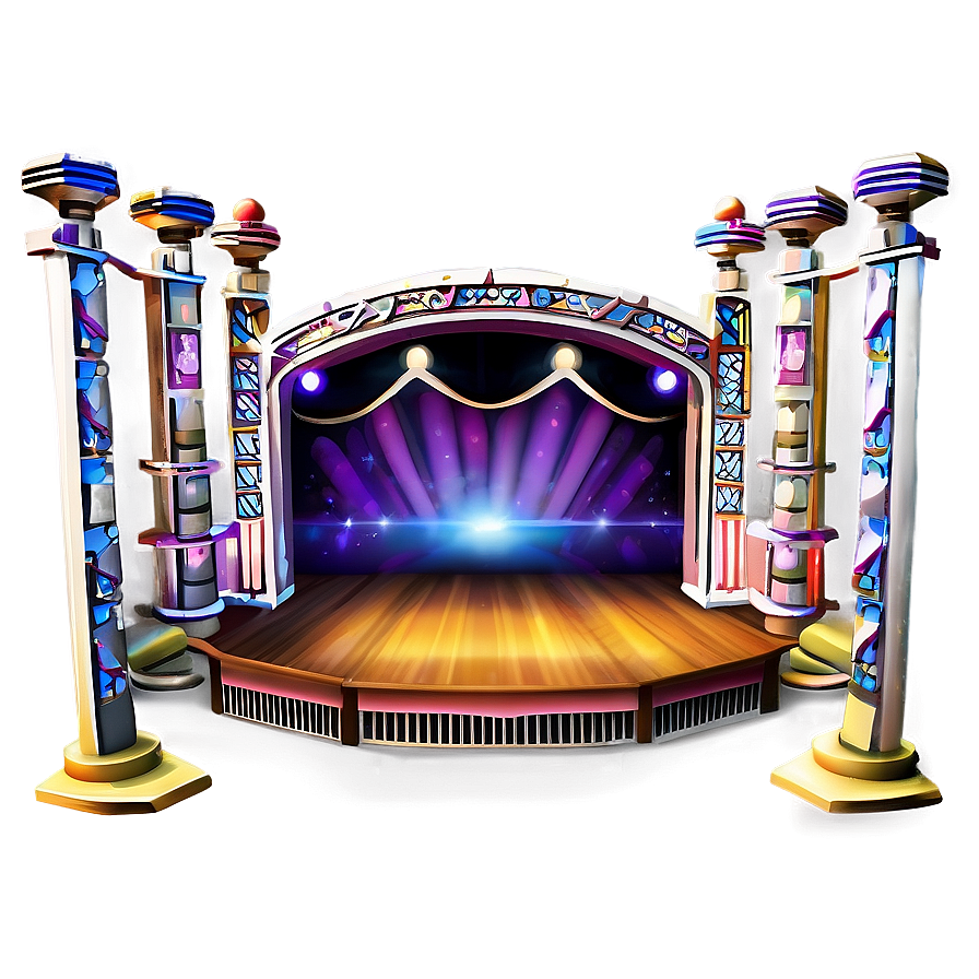 Animated Concert Stage Png Dse27 PNG Image