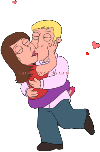 Animated Couple Kissing PNG Image