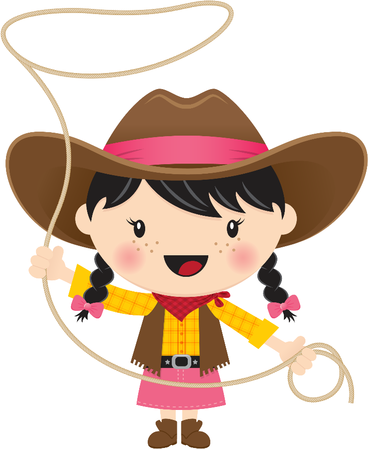 Animated Cowgirl With Lasso.png PNG Image