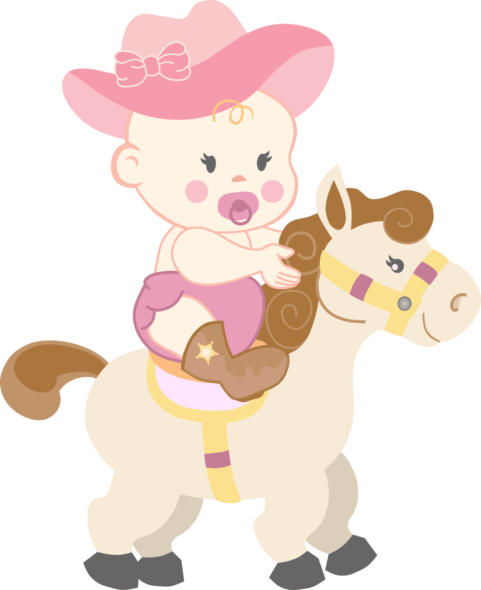 Animated Cowgirlon Pony PNG Image