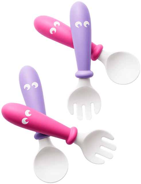 Animated Cutlery Friends PNG Image