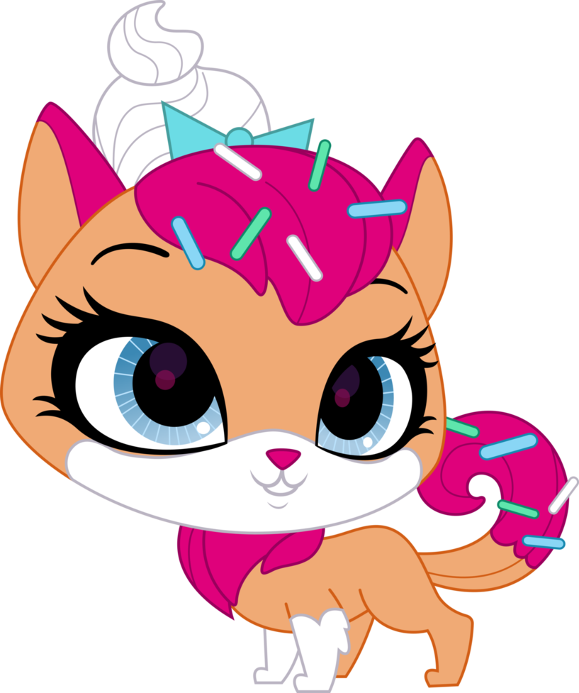 Animated Dessert Themed Cat Character PNG Image