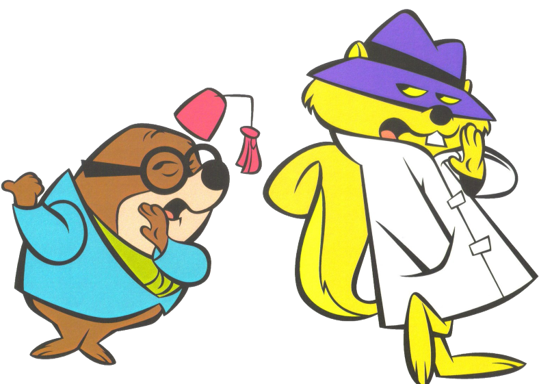 Animated Detective Duo PNG Image