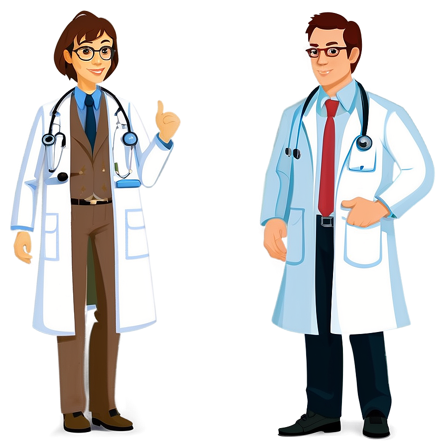 Animated Doctor Character Design Png 06212024 PNG Image