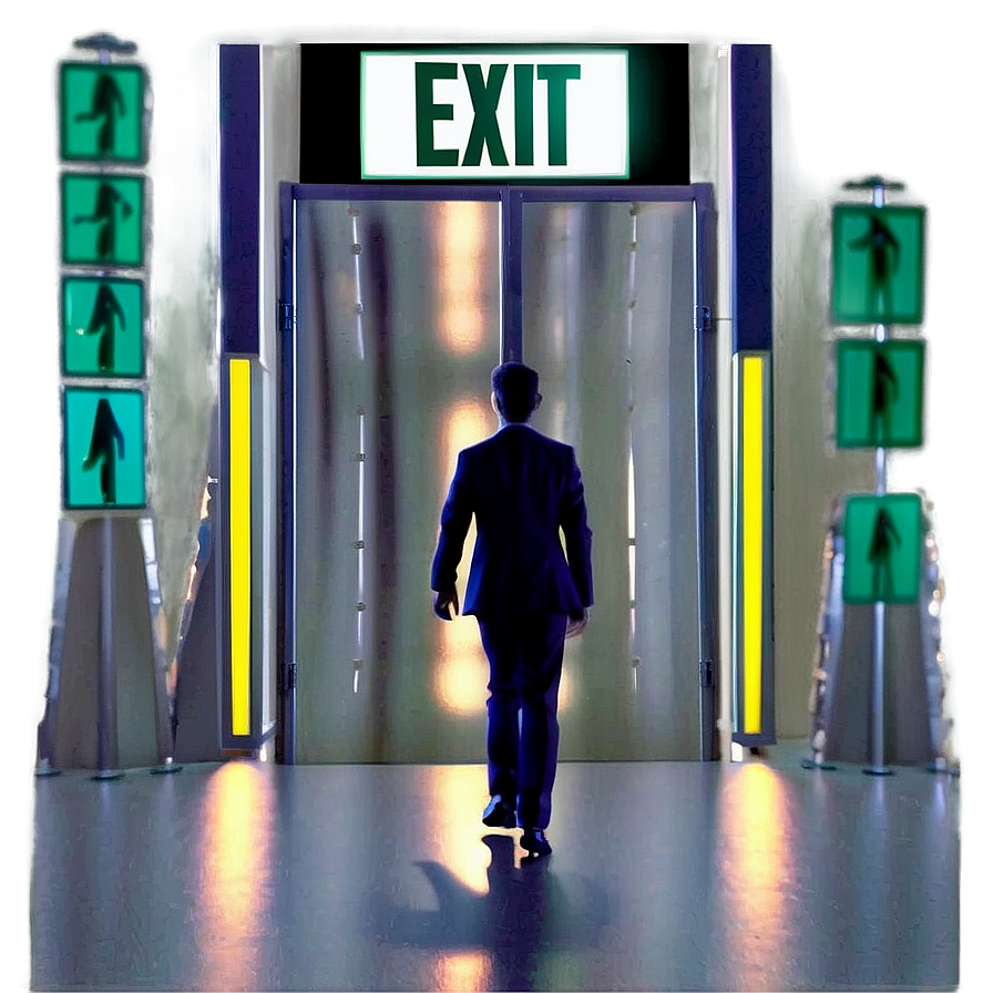 Animated Exit Sign Png 06262024 PNG Image