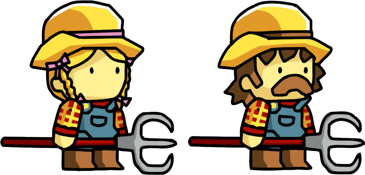 Animated Farmer Emotions PNG Image