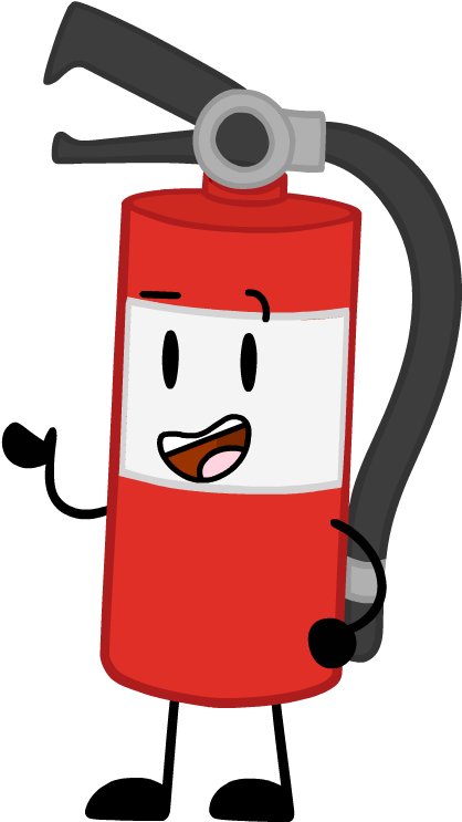 Animated Fire Extinguisher Character PNG Image