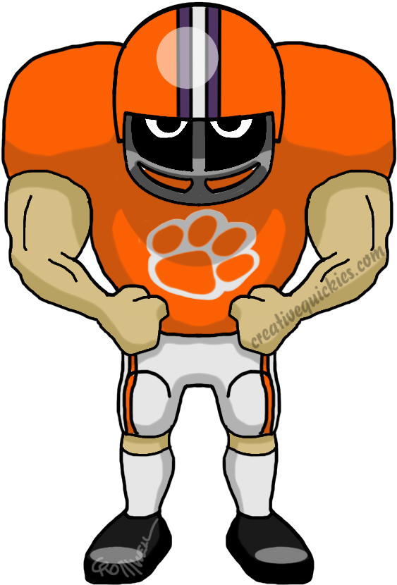 Animated Football Player Clipart PNG Image