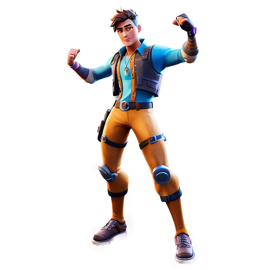 Animated Fortnite Character Dancing Png Jso63 PNG Image