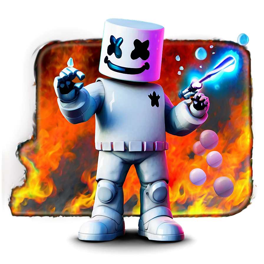 Animated Fortnite Marshmello Png 06252024 PNG Image