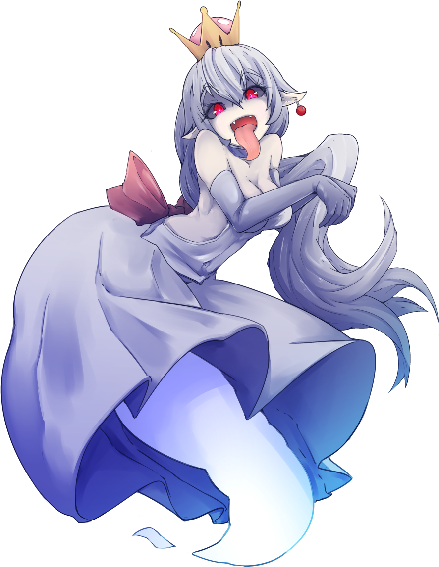 Animated Ghost Queen Illustration PNG Image