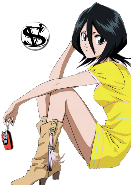 Animated Girl Yellow Dress Boots PNG Image