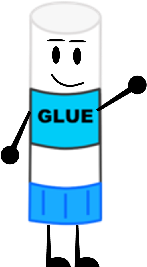 Animated Glue Stick Character PNG Image